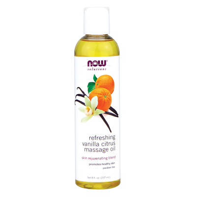 NOW Solutions Refreshing Vanilla Citrus Massage Oil