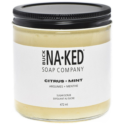 Buck Naked Soap Company Sugar Scrub Citrus + Mint