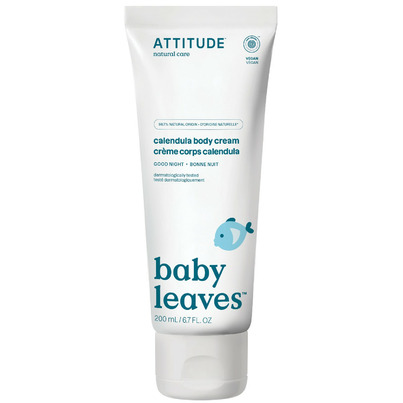 ATTITUDE Baby Leaves Calendula Night Cream Almond Milk