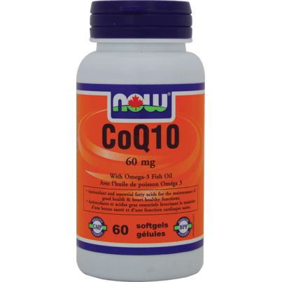 NOW Foods CoQ10 With Lecithin And Fish Oil Softgels