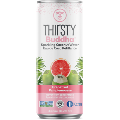 Thirsty Buddha Sparkling Coconut Water With Grapefruit