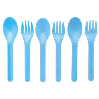 OmieLife Fork & Spoon Set Blue