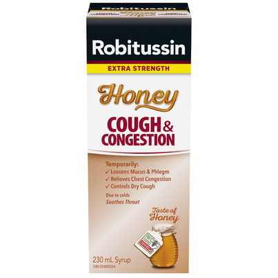 Robitussin Extra Strength Honey Cough & Congestion Syrup