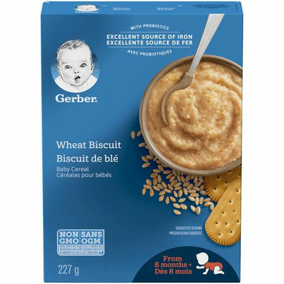 Gerber Baby Cereal - Wheat Biscuit (Add Water)