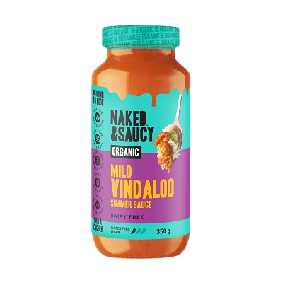 Naked & Saucy Organic Mild Vindaloo Simmer Sauce