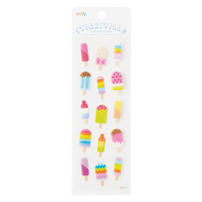 OOLY Stickiville Stickers Skinny Ice Pops