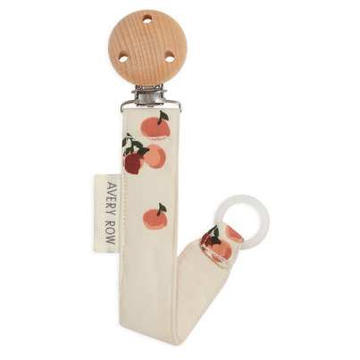 Avery Row Pacifier Clip Peaches