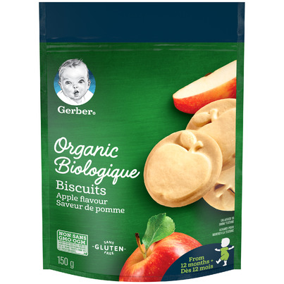 Gerber Organic Gluten Free Biscuits Apple