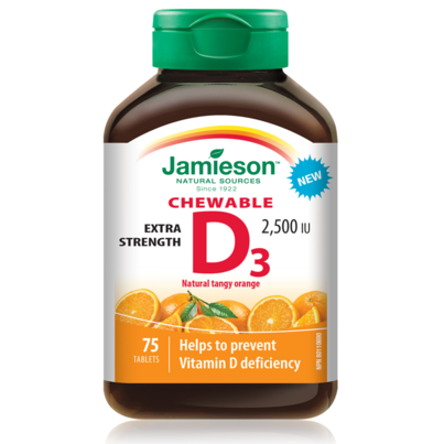 Jamieson Extra Strength Vitamin D3 Chewables