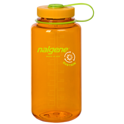 Nalgene Sustain Water Bottle Wide Mouth Clementine