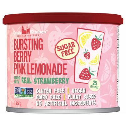 Castle Kitchen Sugar Free Bursting Berry Pink Lemonade Mix