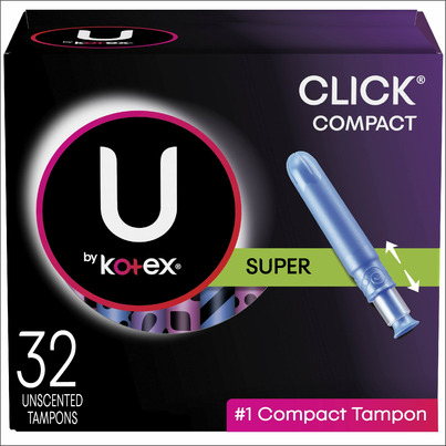 U By Kotex Click Compact Tampons Super Absorbency