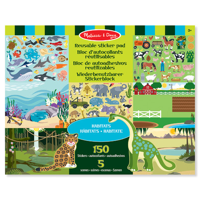 Melissa & Doug Reusable Sticker Pad Habitats