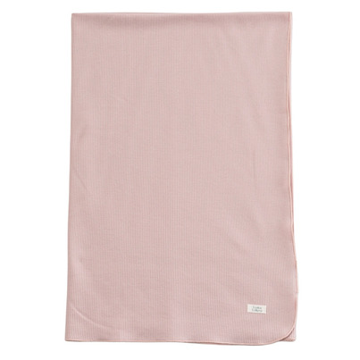 Loulou Lollipop Waffle Stretch Knit Blanket Blush Pink