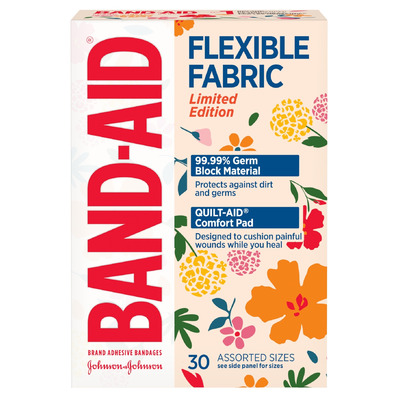 Band-Aid Flexible Fabric Bandages Wildflower