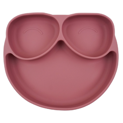 Tiny Teethers Silicone Suction Plate Pink