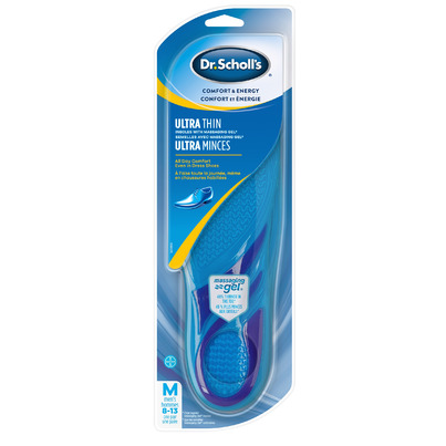 Dr. Scholl's Ultra Thin Insoles With Massaging Gel For Men
