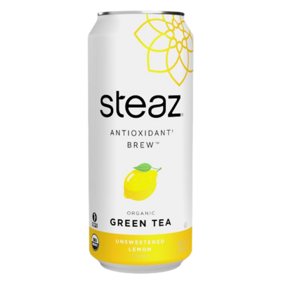Steaz Iced Teaz Organic Green Tea Antioxidant Unsweetened Lemon