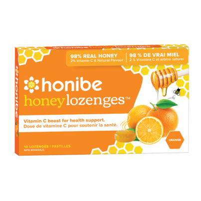 Honibe Honey Lozenges With Vitamin C & Orange