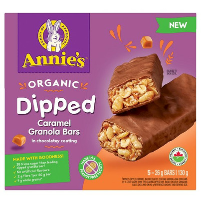 Annie's Organic Dipped Caramel Granola Bars