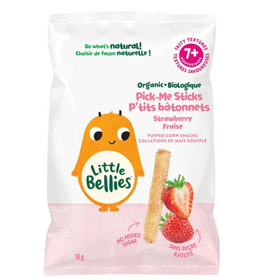 Little Bellies Organic Strawberry Pick Me Sticks