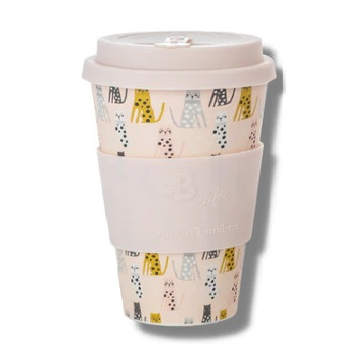 The Future Is Bamboo B. Cafe Bamboo Cups Feline Fine