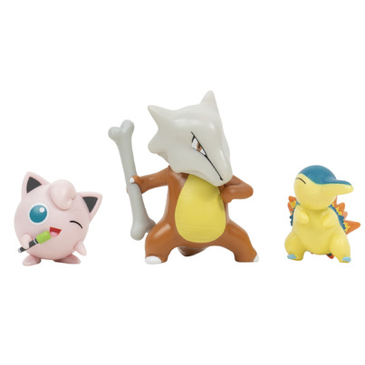 Pokemon Battle Figures Set CyndaQuil, Jigglypuff And Marowak