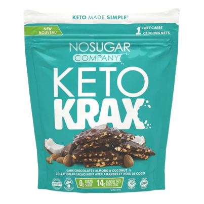 No Sugar Company Keto Krax Dark Chocolatey Almond & Coconut