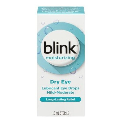 Blink Moisturizing Dry Eye Lubricant Eye Drops