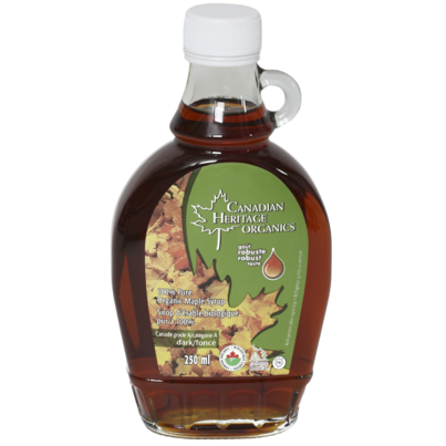 Canadian Heritage Organics Dark Maple Syrup Small