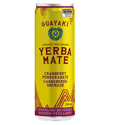 Guayaki Organic Yerba Mate Sparkling Cranberry Pomegranate