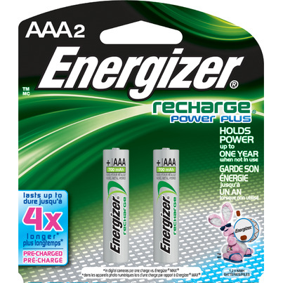 Energizer Recharge Power Plus AAA Batteries