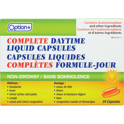 Option+ Complete Daytime Liquid Capsules