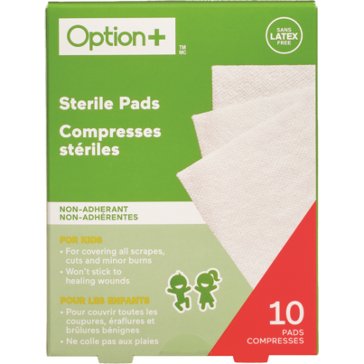 Option+ Sterile Pads For Kids