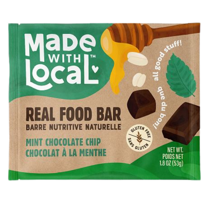 Made With Local Mint Chocolate Chip Real Food Bar