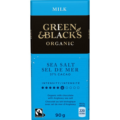 Green & Black's Organic Milk Chocolate With Anglesey Sea Salt