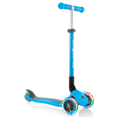 Globber Primo Foldable With Lights Sky Blue
