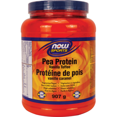 NOW Foods Sports Pea Protein Powder Vanilla Toffee