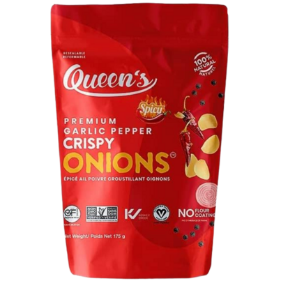 Queen's Premium Spicy Garlic Pepper Crispy Onions
