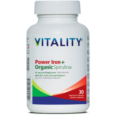 Vitality Power Iron + Organic Spirulina