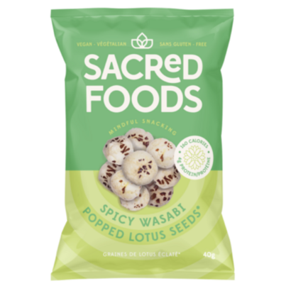 Sacred Snacks Spicy Wasabi Popped Lotus Seeds