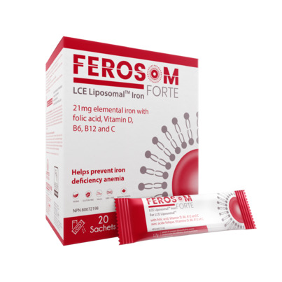Ferosom Forte LCE Liposomal Iron Sachets