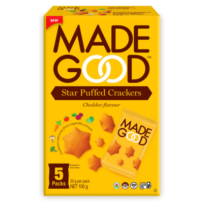 MadeGood Cheddar Crackers Single Serve Pouches