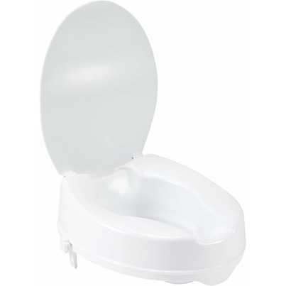 Drive Medical Raised Toilet Seat With Lid 4 Inches