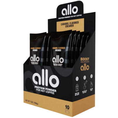 Allo Protein Powder For Hot Coffee Caramel Flavoured Creamer