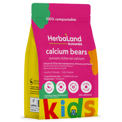 Herbaland Gummies For Kids: Calcium & D3