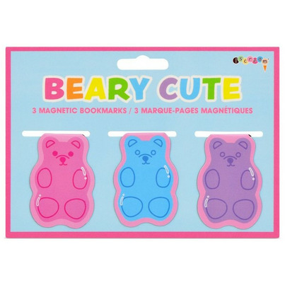 IScream Beary Cute Magnetic Bookmarks