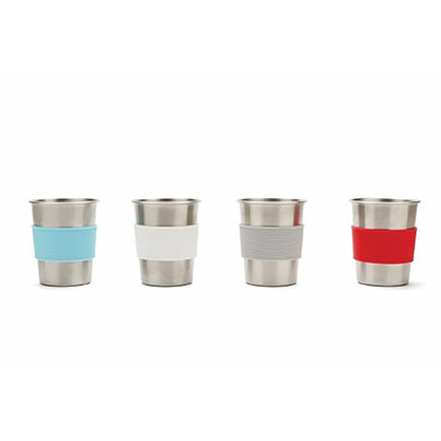 Red Rover Stainless Steel Cups With Silicone Sleeves