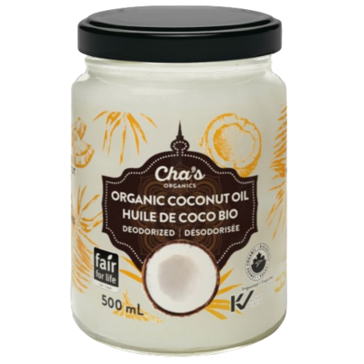Cha's Organics Deodorized Coconut Oil