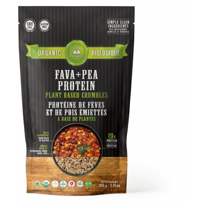 Ecoideas Organic Fava + Pea Protein Crumbles